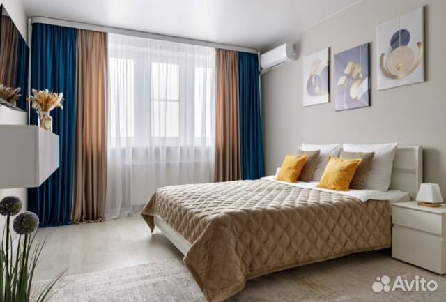 

1-к. квартира, 42 м², 2 кровати
