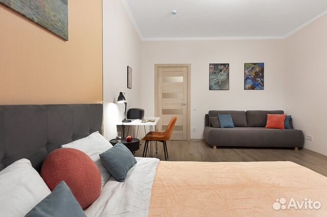 

1-к. квартира, 45 м², 3 кровати