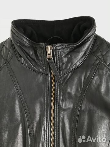 Кожаная куртка черная Mustang утепленная Кожаная куртка черная Mustang утепленная