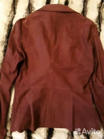 Рубашка-куртка натур.тонкая замша р.46