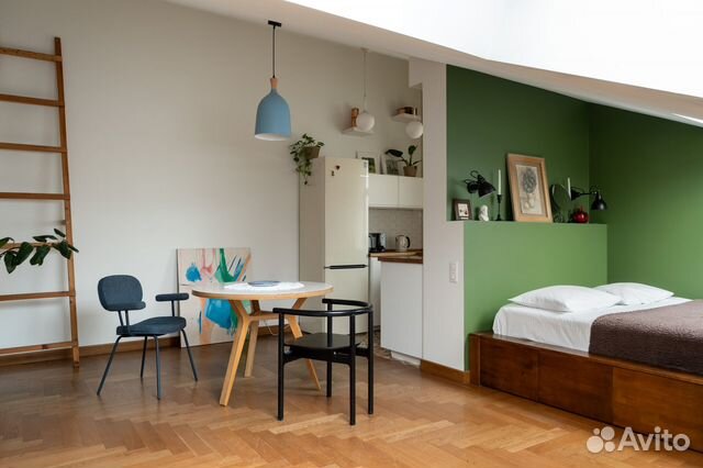 

Квартира-студия, 45 м², 1 кровать