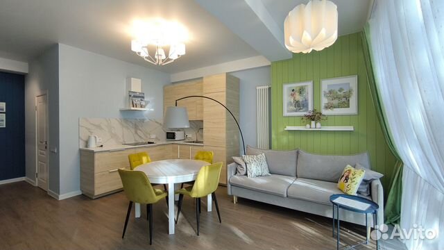 

1-к. квартира, 60 м², 2 кровати