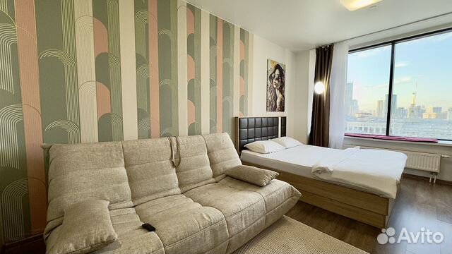 

Квартира-студия, 32 м², 2 кровати