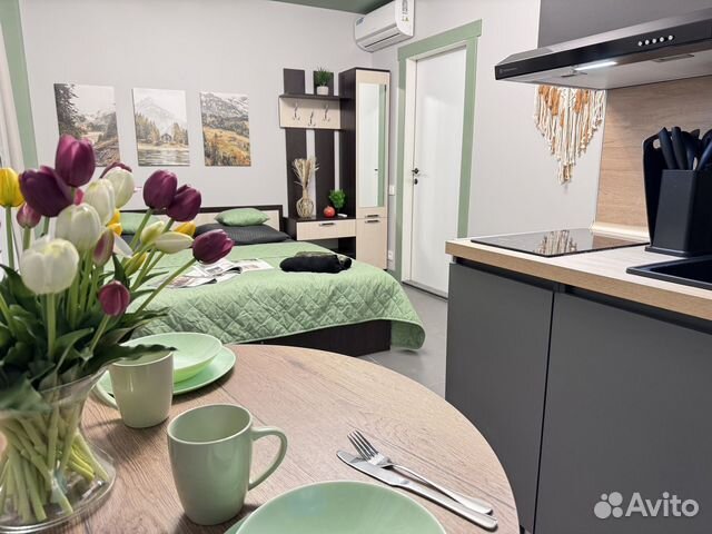 

Квартира-студия, 20 м², 2 кровати