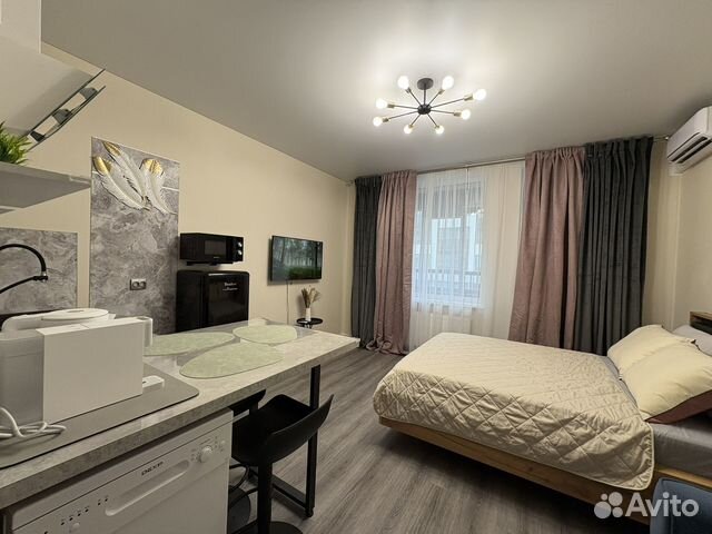 

Квартира-студия, 28 м², 2 кровати