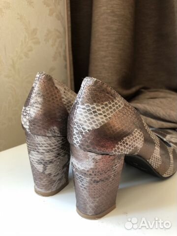 Туфли из натуральной кожи питона Туфли из натуральной кожи питона
