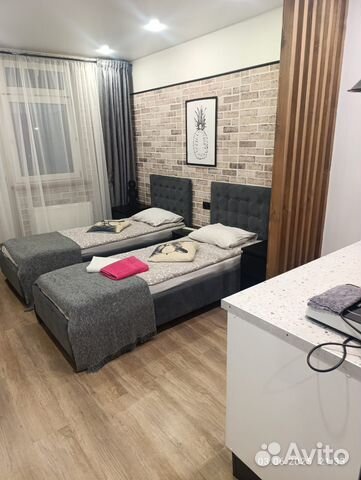 

Квартира-студия, 20 м², 2 кровати