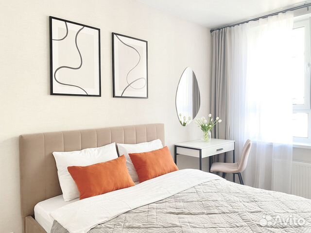 

1-к. квартира, 40 м², 2 кровати