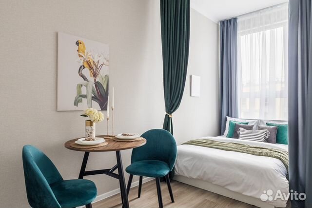 

Квартира-студия, 27 м², 2 кровати
