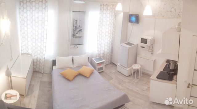 

Квартира-студия, 25 м², 2 кровати
