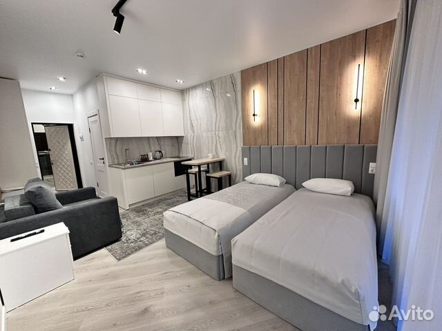 

Квартира-студия, 29 м², 2 кровати