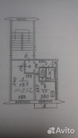 1-к квартира, 31.2 м², 2/5 эт.