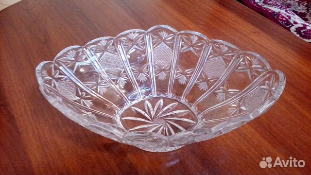 Салатник, ваза новый хрусталь