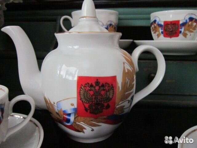 Дулево,Чайный фарфоровый сервиз на 6 персон Дулево,Чайный фарфоровый сервиз на 6 персон