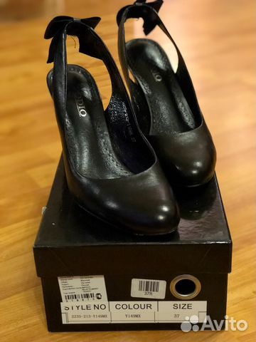 Туфли женские новые кожаные чёрные р-р 37
