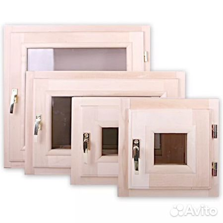 Окно для бани 40*40 липа