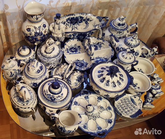 Гжель авторская ручная работа чайники вазы супницы