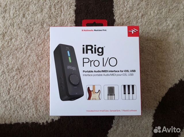 IRig Pro IO + набор софта в подарок