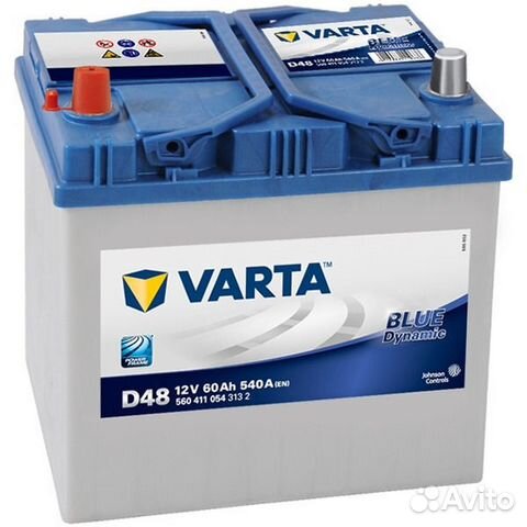 Аккумулятор Varta D48 Asia 60 Ач