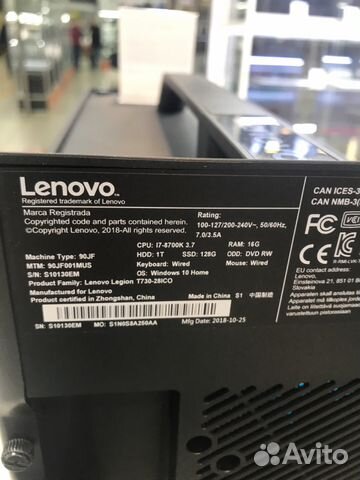 Игровой пк Lenovo legion t730 Игровой пк Lenovo legion t730