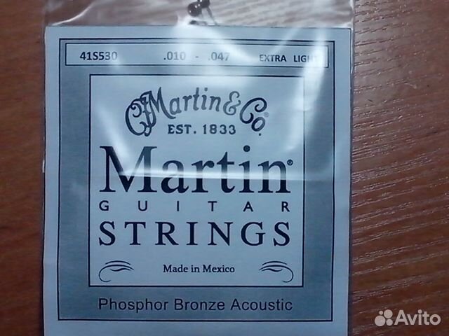 Струны для акустики Martin 41s530 10-47 не китай