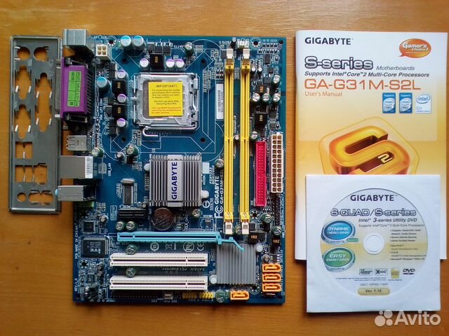 Материнская плата Gigabyte GA-G31M-S2L LGA775/DDR2