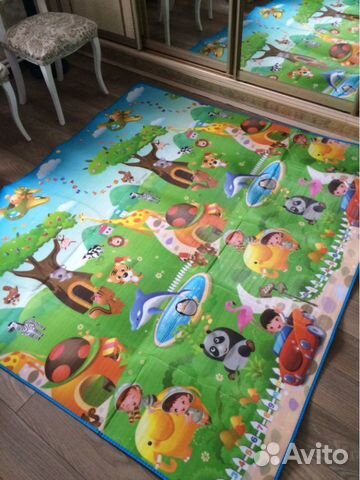 Развивающий двухсторонний термоковрик новый Развивающий двухсторонний термоковрик новый