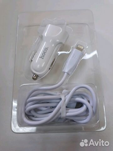 Азу hoco Z2A + кабель Apple 8 pin(2.4 A)