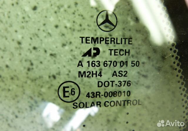 Стекло кузовное глухое левое Mercedes ML W163