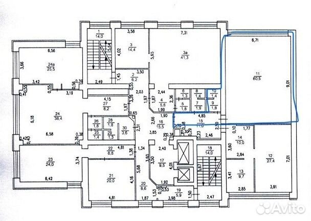 Офисное помещение, 70 м²