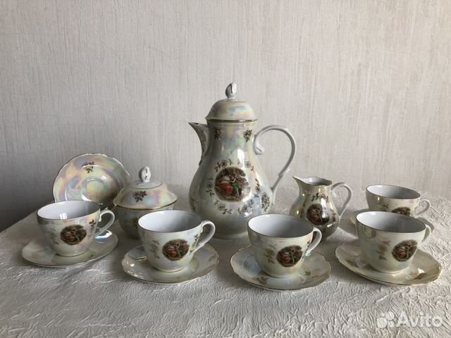 Кофейный сервиз «Мадонна» фирмы Kahla (made in GDR Кофейный сервиз «Мадонна» фирмы Kahla (made in GDR