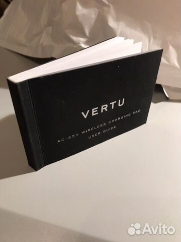 Vertu. Инструкция user guide для беспроводной заря Vertu. Инструкция user guide для беспроводной заря