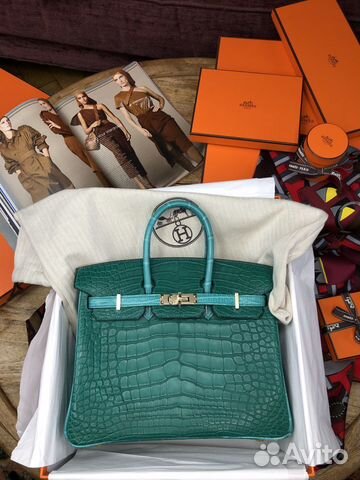 Сумка Birkin 25 HSS Malachite Blue Lagune