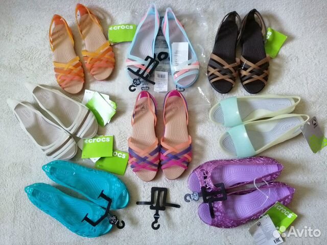 Балетки, слипоны, босоножки, туфли Crocs W7