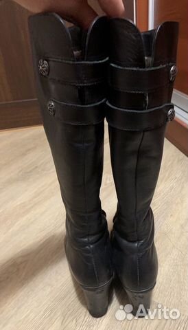 Сапоги женские зимние натуральная кожа натуральный