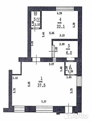 Офисное помещение, 69.8 м² Офисное помещение, 69.8 м²
