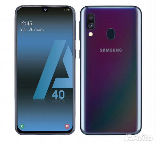 Телефон SAMSUNG Galaxy A40 64 гб черный