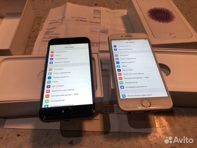 iPhone 6, 16 GB чёрный и iPhone 6, 16 GB Белый