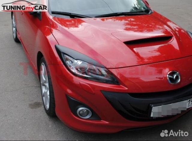 Накладки на фары (реснички) для Mazda 3 HB