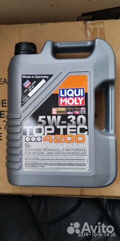 Масло синтетика Liqui Moly Top Tec 4200 5W-30 - 5л