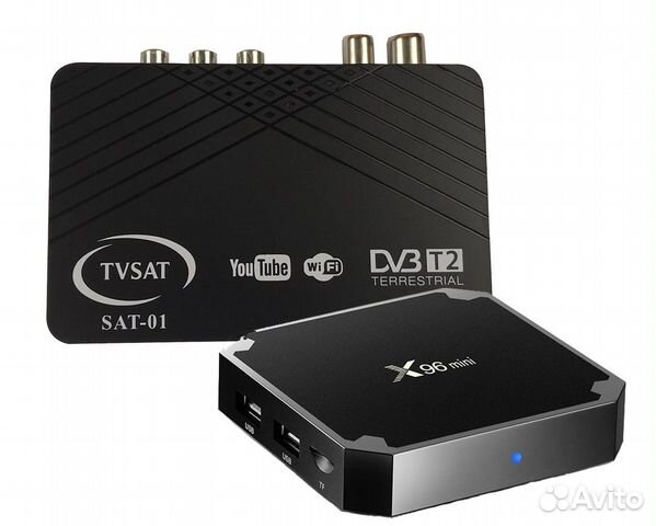 Smart тв приставка X96 mini 1Gb / 8Gb + DVB T2 TV Smart тв приставка X96 mini 1Gb / 8Gb + DVB T2 TV