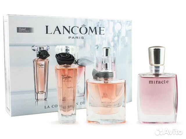 Подарочный набор парфюмерии Lancome 3 в 1 Подарочный набор парфюмерии Lancome 3 в 1
