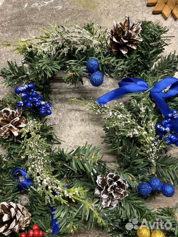 Украшение новогоднее Венок Рождественский Украшение новогоднее Венок Рождественский