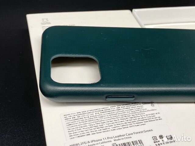 iPhone 11 Pro Натуральная Кожа Зеленый Чехол Про iPhone 11 Pro Натуральная Кожа Зеленый Чехол Про