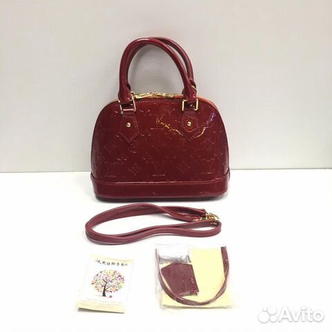 Сумка Louis Vuitton Alma Monogram Vernis Амарант