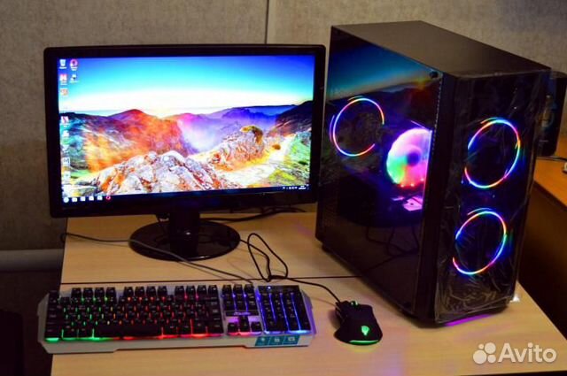 Игровой компьютер - Ryzen 5 2600 - 8Gb - RX580