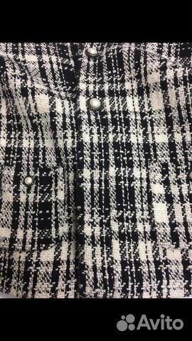 Твидовый жакет Zara размер 42-44 Твидовый жакет Zara размер 42-44