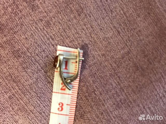 Серьги янтарь