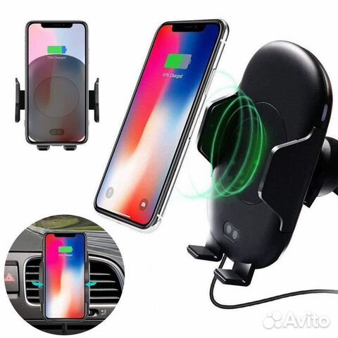 Держатель для смартфонов + беспроводное зу Держатель для смартфонов + беспроводное зу