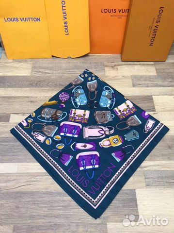 Новый женский шёлковый платок Louis Vuitton Новый женский шёлковый платок Louis Vuitton